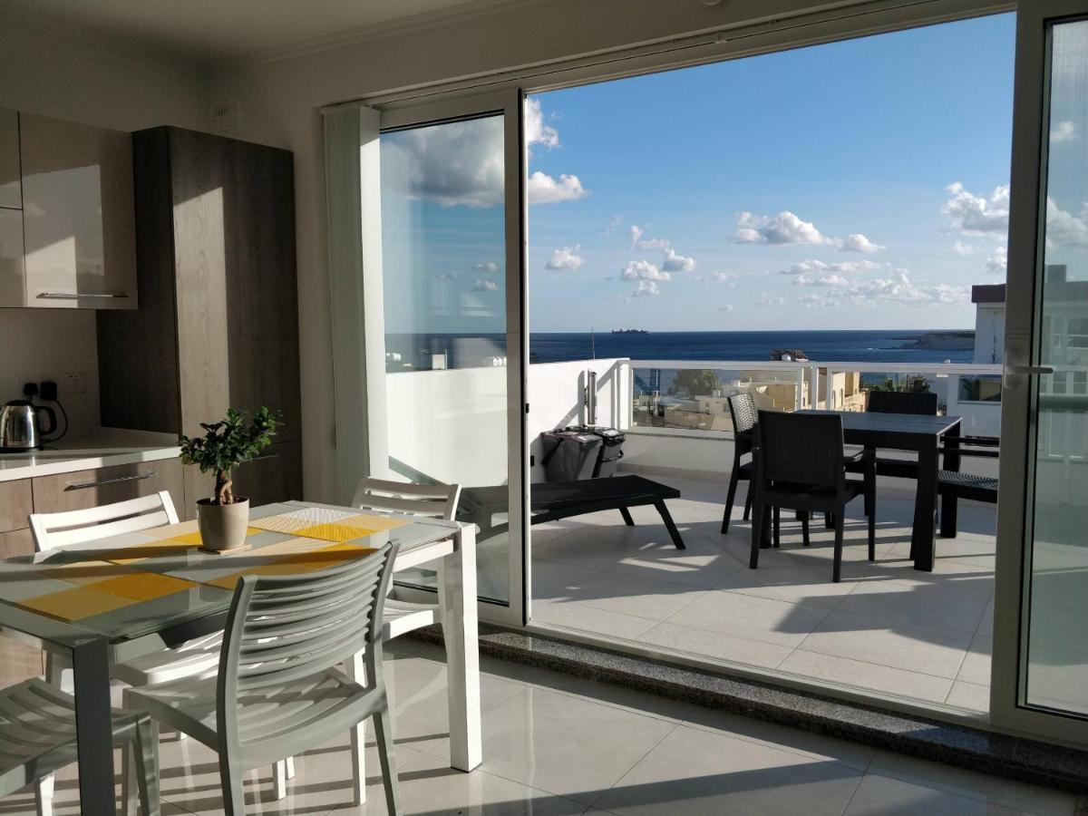 Ferienwohnung Sea View Penthouse With Large Terrace Irom1-1 Marsaskala Exterior foto